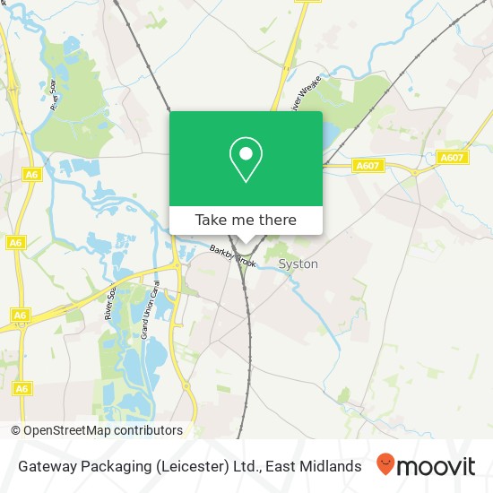Gateway Packaging (Leicester) Ltd. map