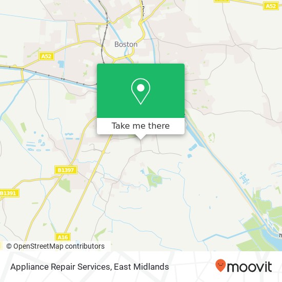 Appliance Repair Services map