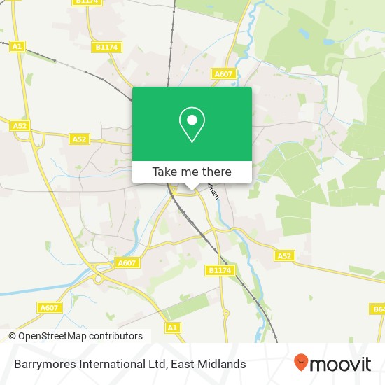 Barrymores International Ltd map