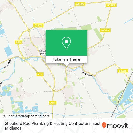 Shepherd Rod Plumbing & Heating Contractors map