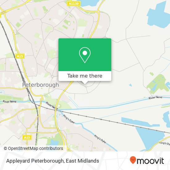 Appleyard Peterborough map