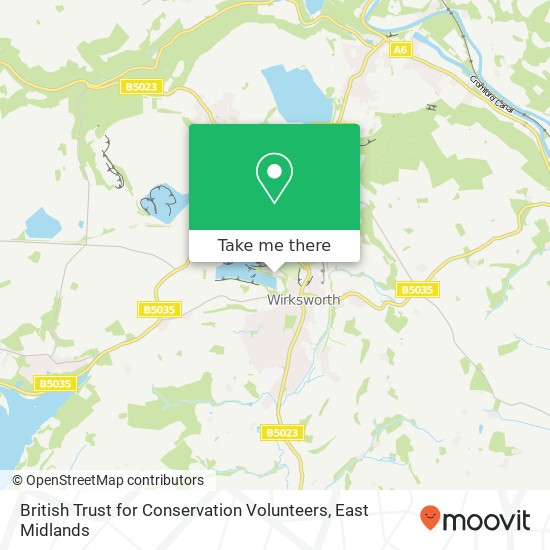 British Trust for Conservation Volunteers map