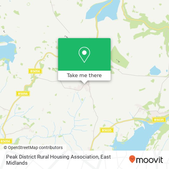 Peak District Rural Housing Association map