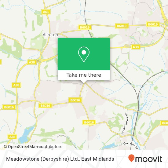 Meadowstone (Derbyshire) Ltd. map