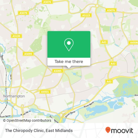 The Chiropody Clinic map