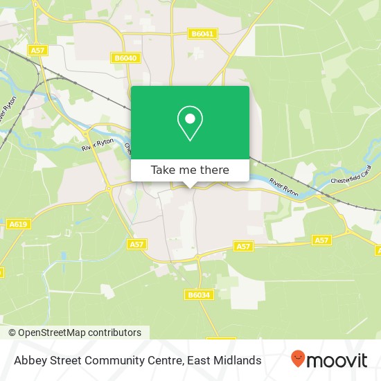 Abbey Street Community Centre map