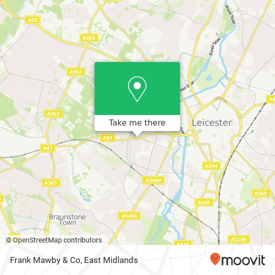 Frank Mawby & Co map