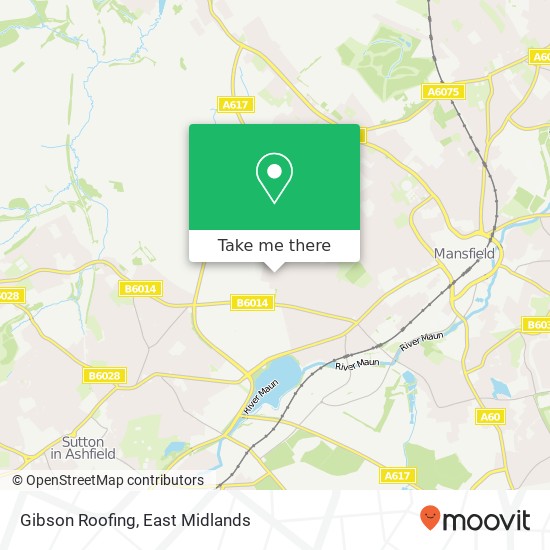 Gibson Roofing map