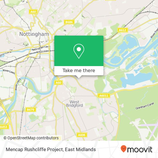 Mencap Rushcliffe Project map