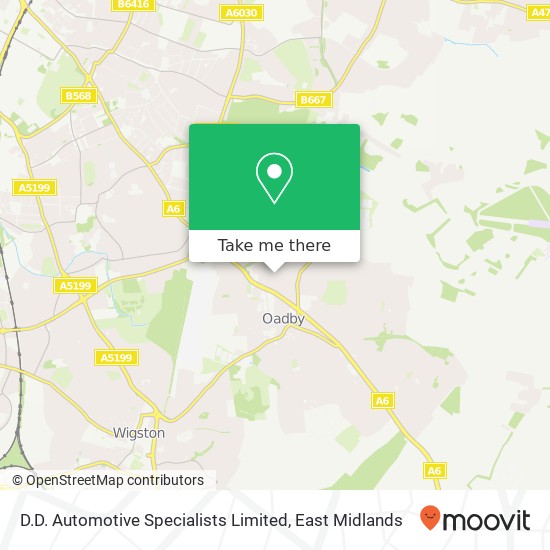 D.D. Automotive Specialists Limited map