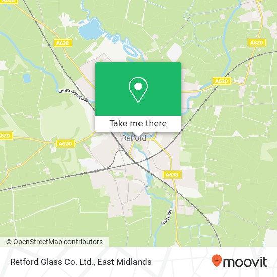 Retford Glass Co. Ltd. map