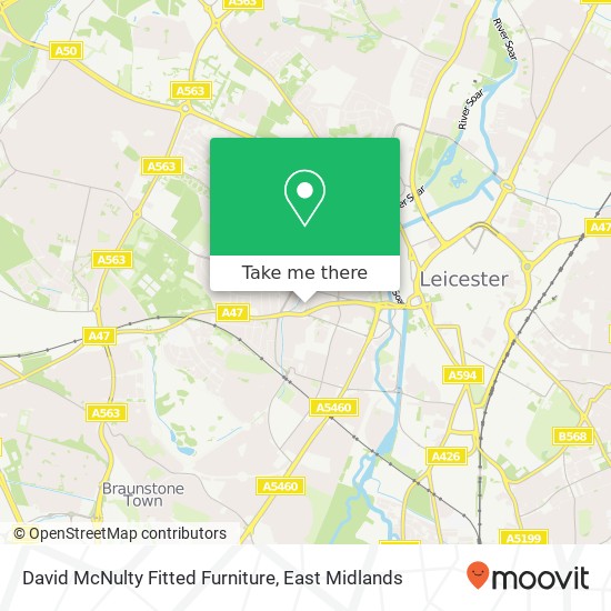 David McNulty Fitted Furniture map