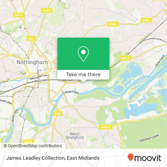 James Leadley Collection map