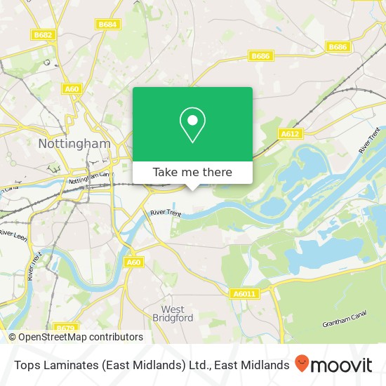 Tops Laminates (East Midlands) Ltd. map