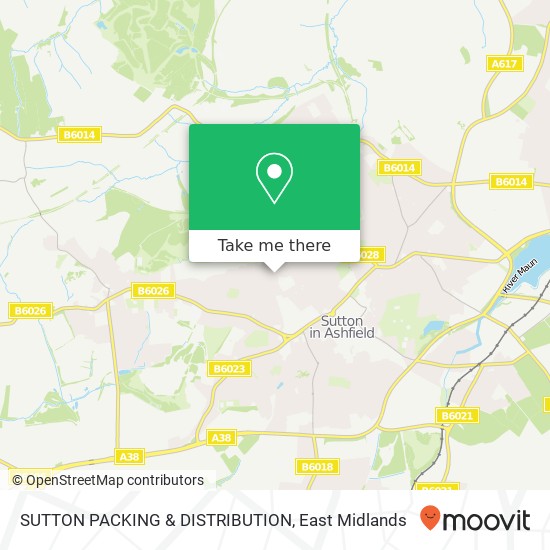 SUTTON PACKING & DISTRIBUTION map