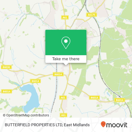 BUTTERFIELD PROPERTIES LTD map