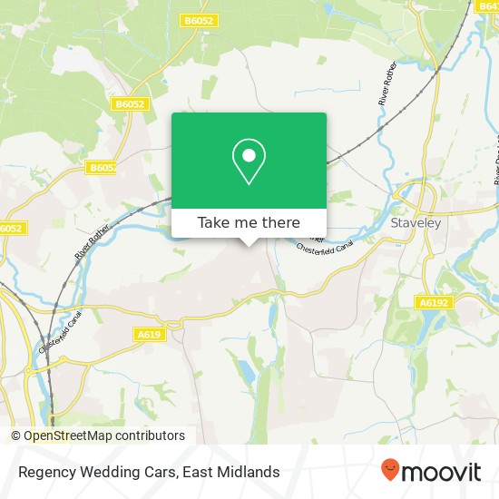 Regency Wedding Cars map