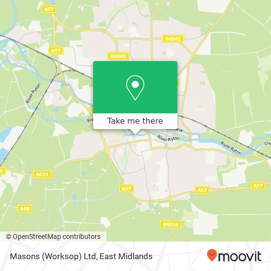 Masons (Worksop) Ltd map