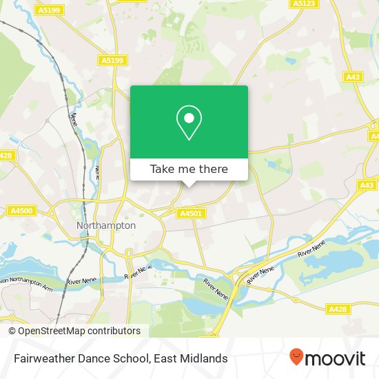 Fairweather Dance School map