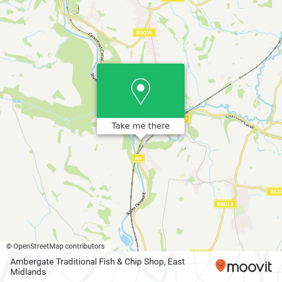 Ambergate Traditional Fish & Chip Shop map