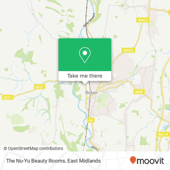 The Nu-Yu Beauty Rooms map