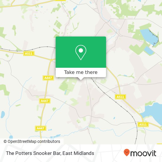 The Potters Snooker Bar map