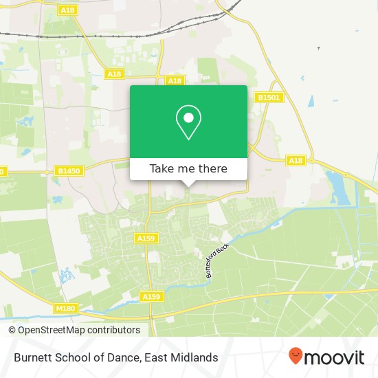 Burnett School of Dance map