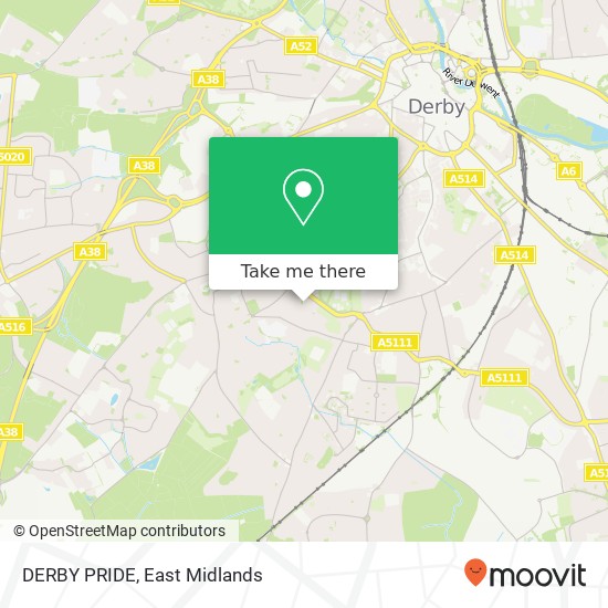 DERBY PRIDE map