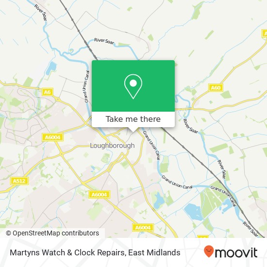 Martyns Watch & Clock Repairs map