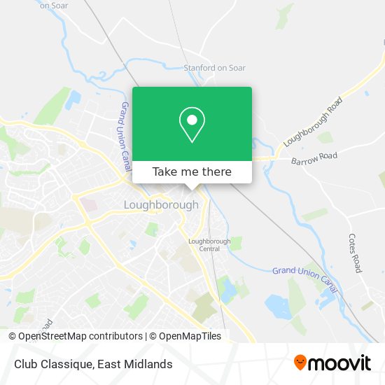 Club Classique map
