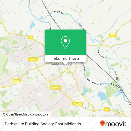 Derbyshire Building Society map