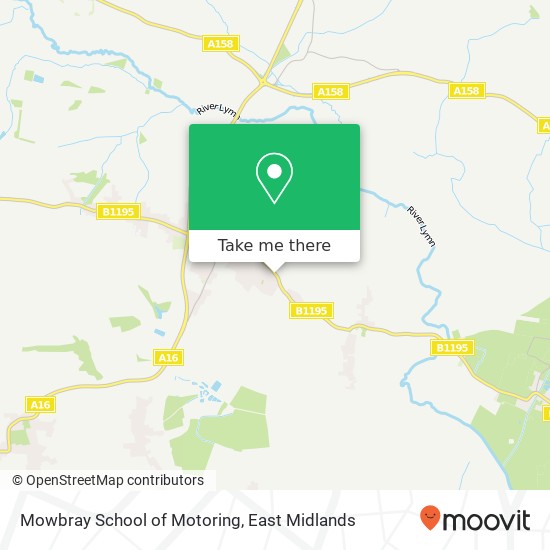 Mowbray School of Motoring map