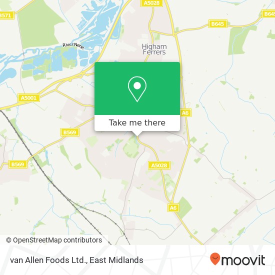 van Allen Foods Ltd. map