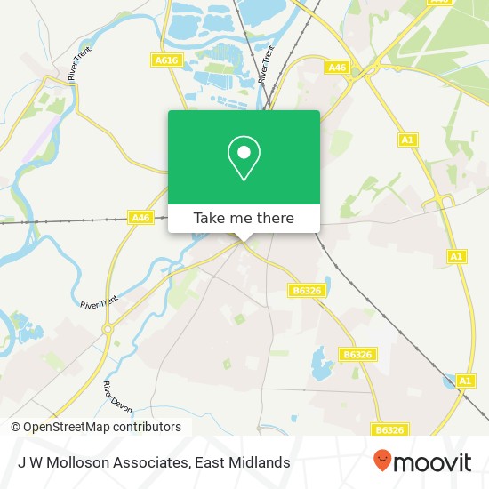 J W Molloson Associates map