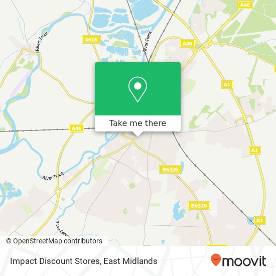 Impact Discount Stores map