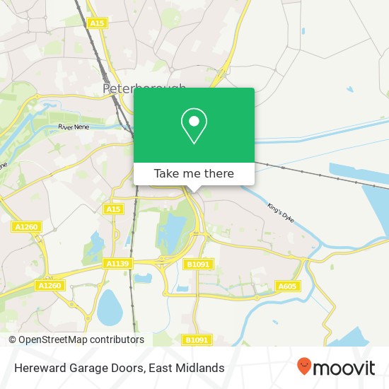 Hereward Garage Doors map