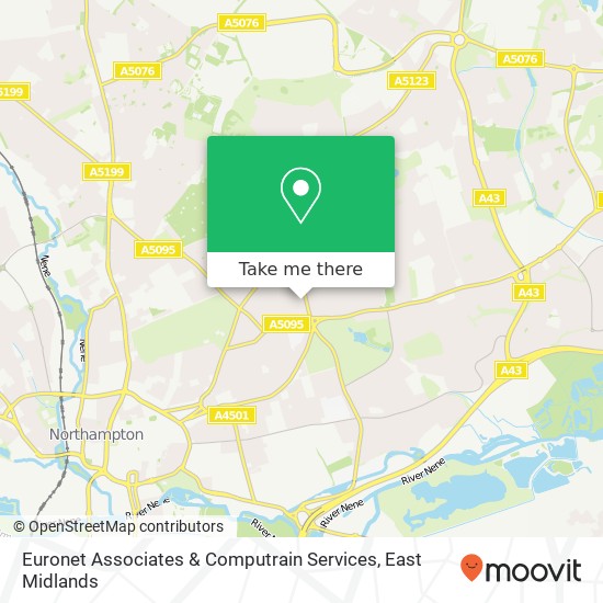 Euronet Associates & Computrain Services map