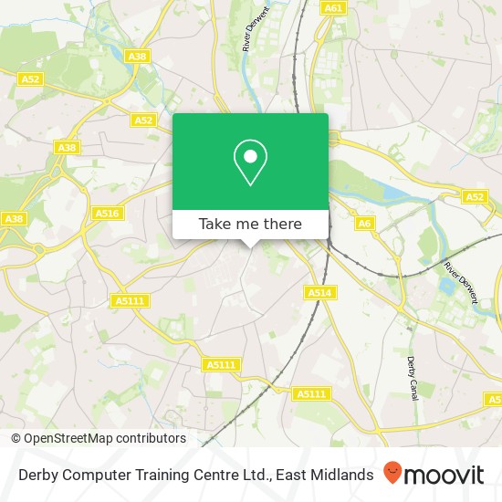 Derby Computer Training Centre Ltd. map