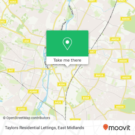 Taylors Residential Lettings map