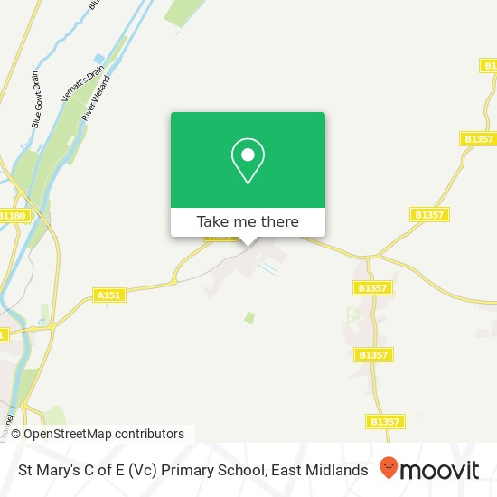 St Mary's C of E (Vc) Primary School map