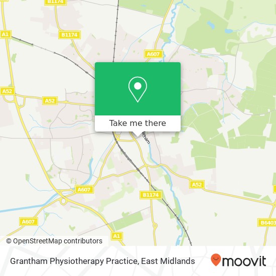 Grantham Physiotherapy Practice map