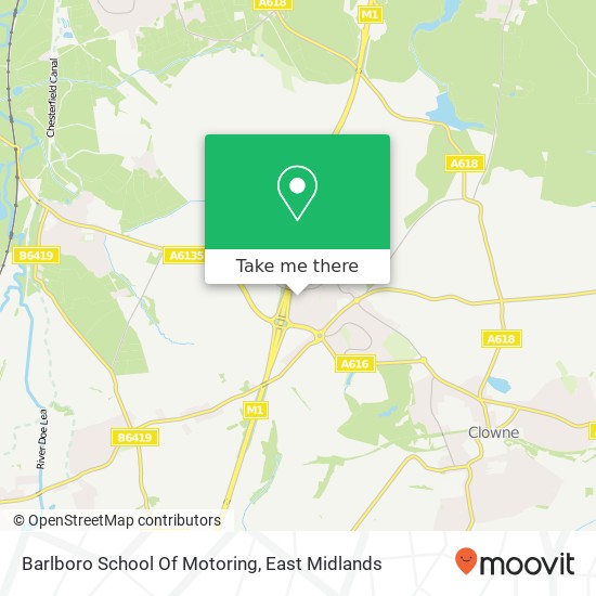 Barlboro School Of Motoring map