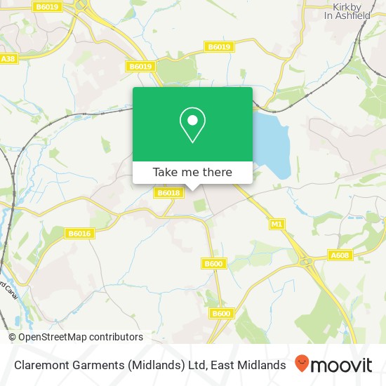 Claremont Garments (Midlands) Ltd map