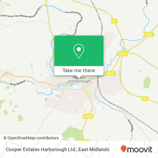 Cooper Estates Harborough Ltd. map