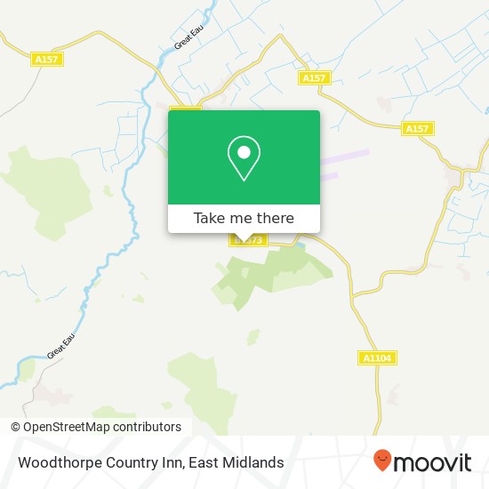 Woodthorpe Country Inn map