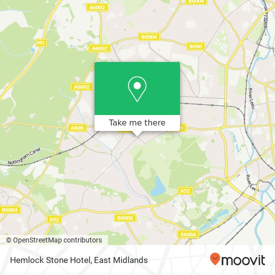 Hemlock Stone Hotel map