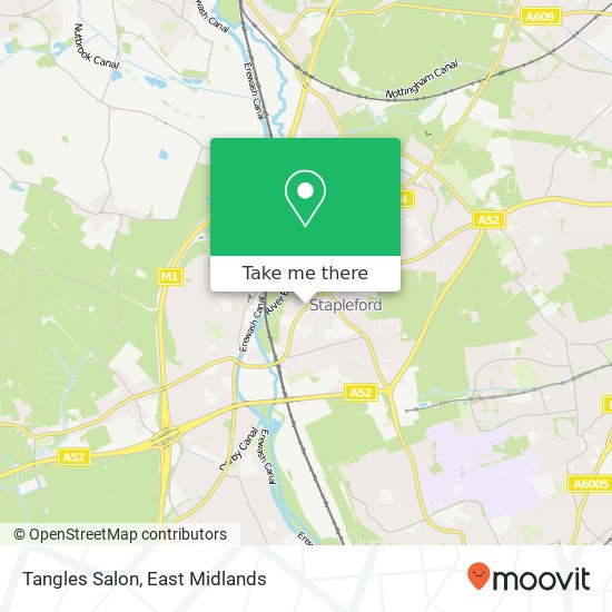 Tangles Salon map