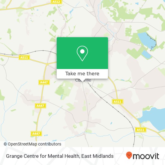 Grange Centre for Mental Health map