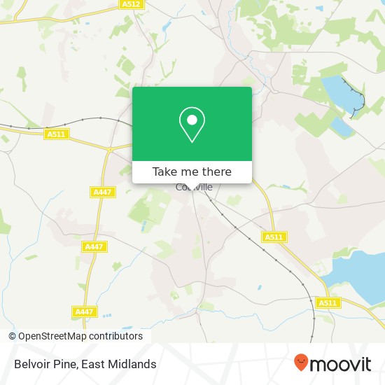 Belvoir Pine map