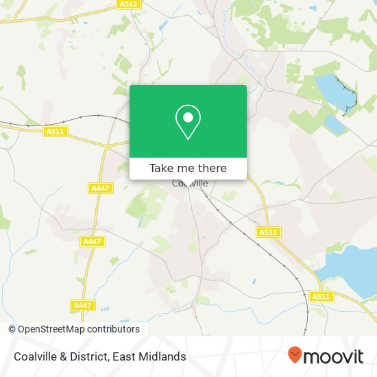 Coalville & District map